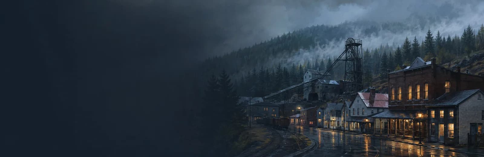 An editorial illustration of Black Diamond, Washington