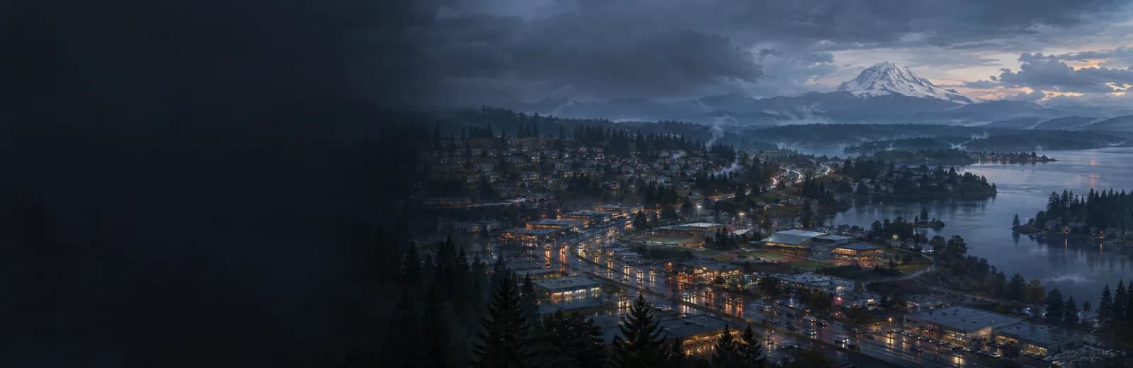 An editorial illustration of Bonney Lake, Washington