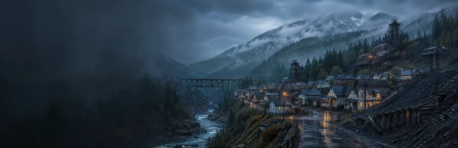 An editorial illustration of Carbonado, Washington