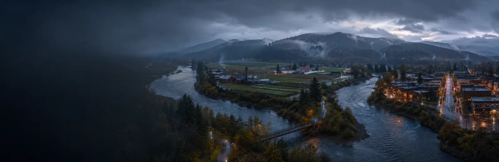 An editorial illustration of Carnation, Washington