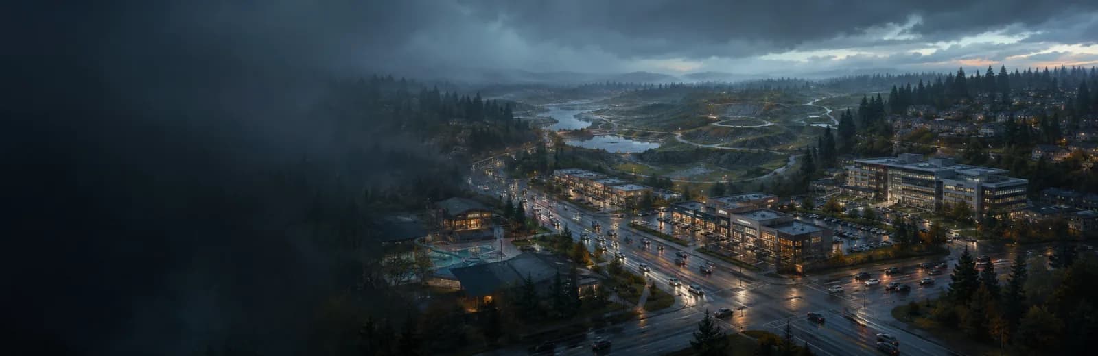 An editorial illustration of Covington, Washington