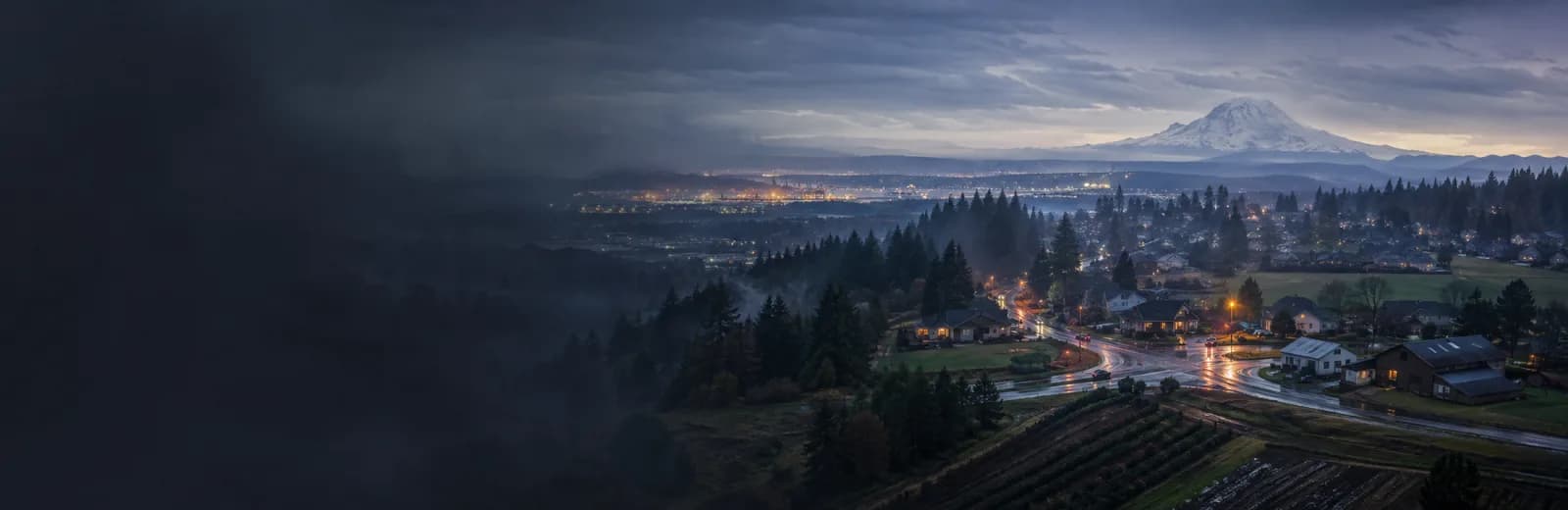 An editorial illustration of Edgewood, Washington
