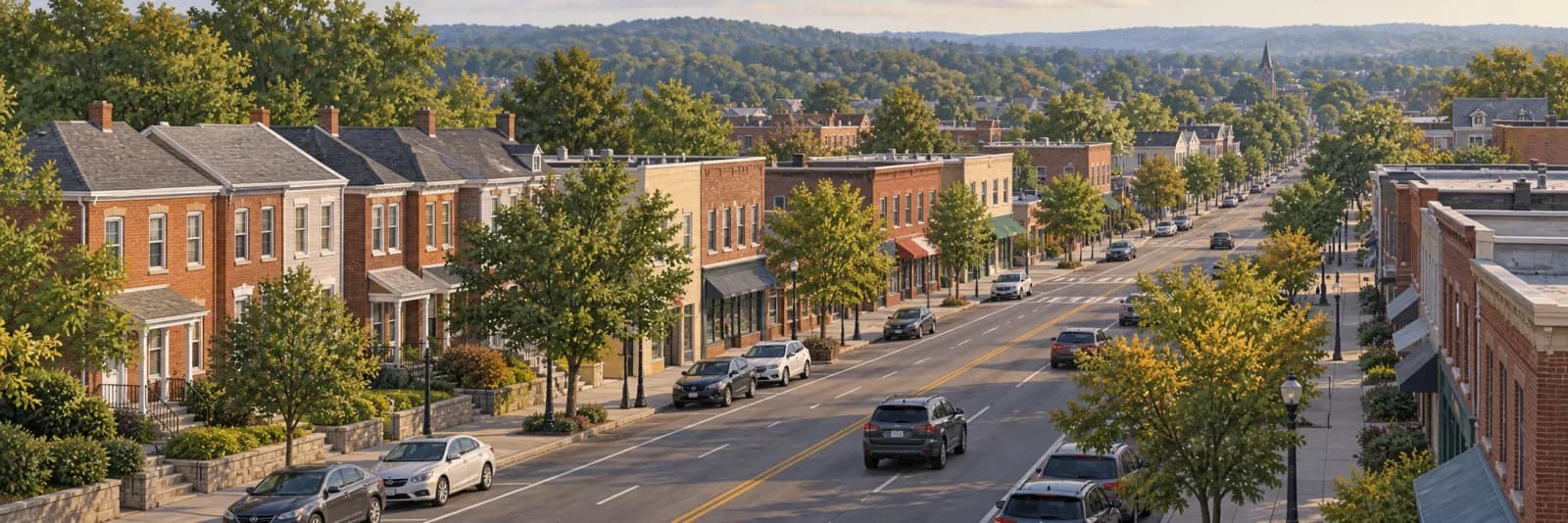 An editorial illustration of Elsmere, Delaware