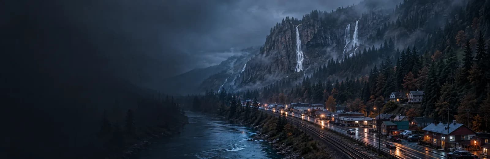 An editorial illustration of Gold Bar, Washington