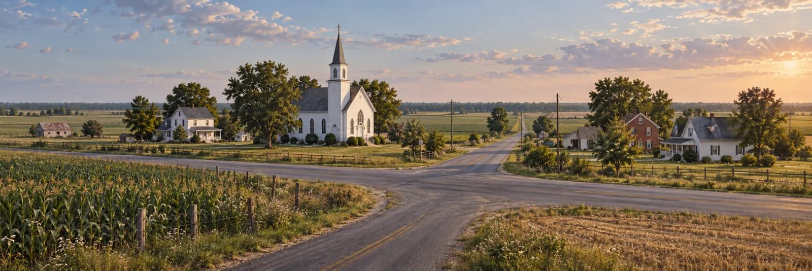 An editorial illustration of Hartly, Delaware