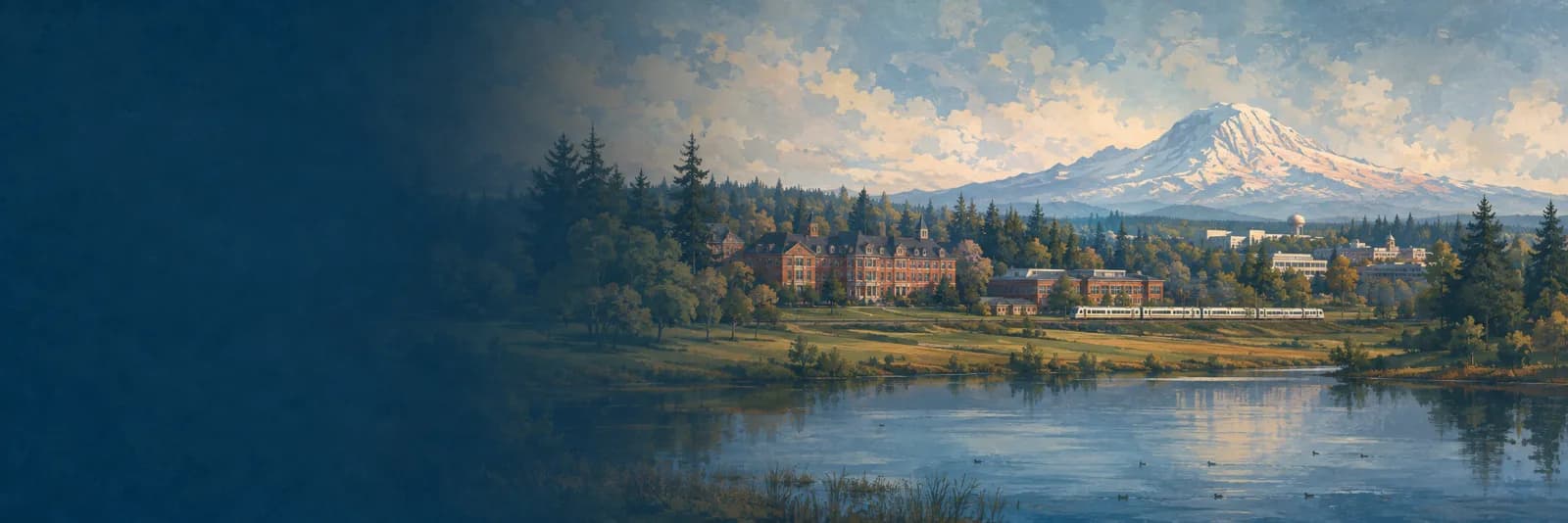 An editorial illustration of Lakewood, Washington