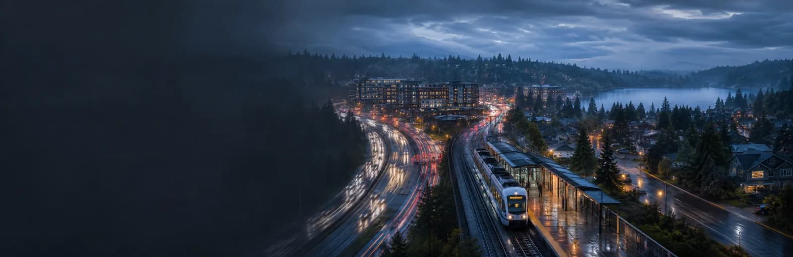 An editorial illustration of Mountlake Terrace, Washington