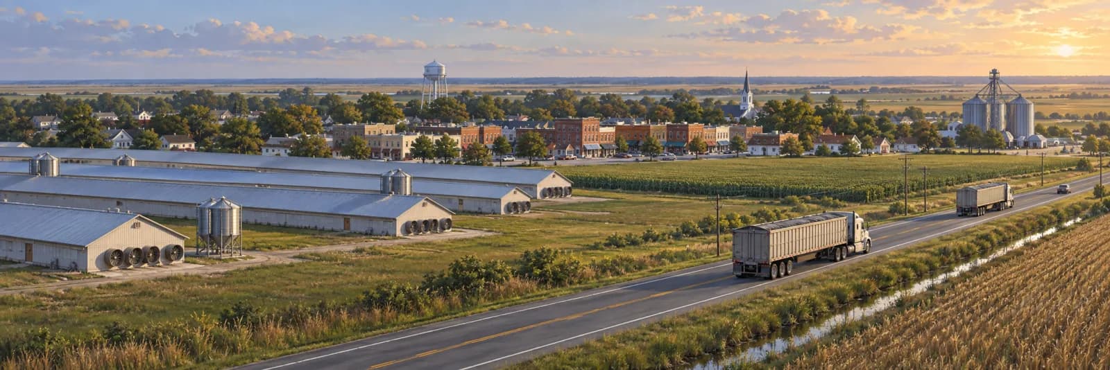 An editorial illustration of Selbyville, Delaware