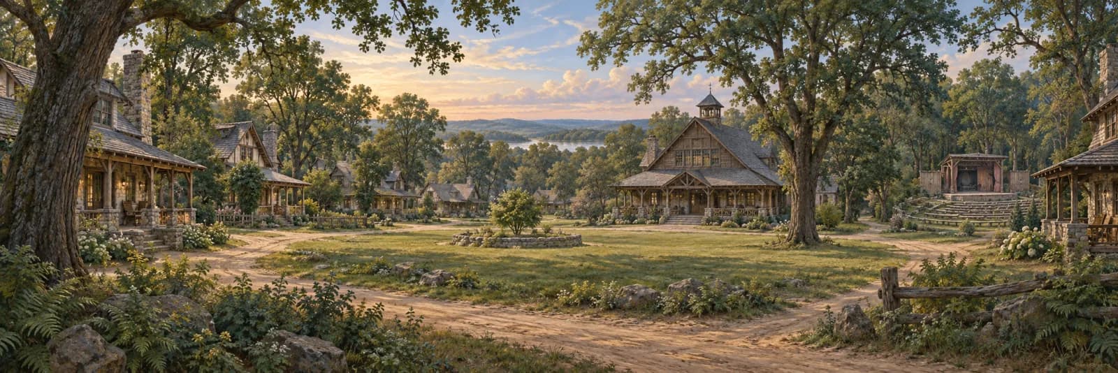 An editorial illustration of Arden, Delaware