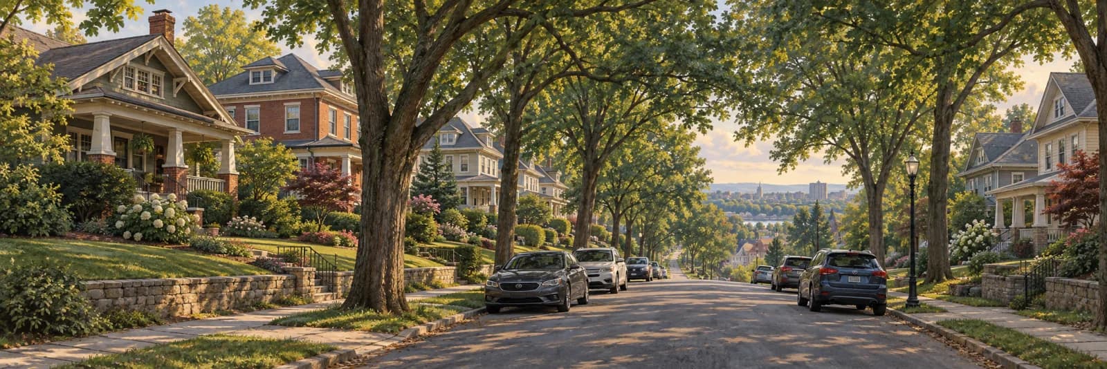 An editorial illustration of Bellefonte, Delaware