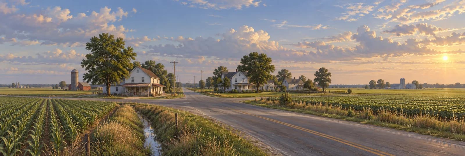 An editorial illustration of Lincoln, Delaware