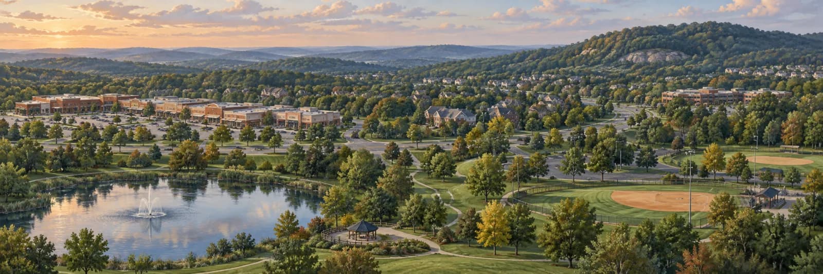 An editorial illustration of Pike Creek, Delaware