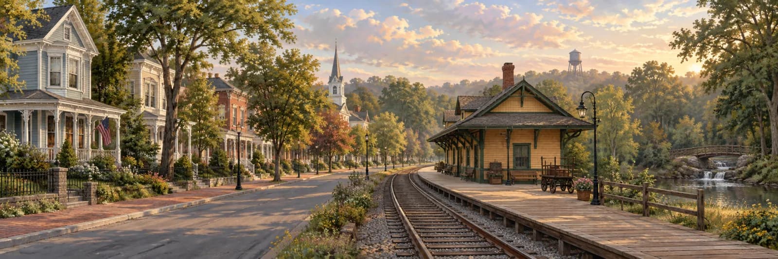 An editorial illustration of Wyoming, Delaware
